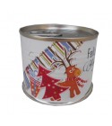 Puzzle Navidad Reno y Árbol en lata