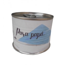 Puzzle con la frase impresa"Para el mejor papá del mundo" en lata 2