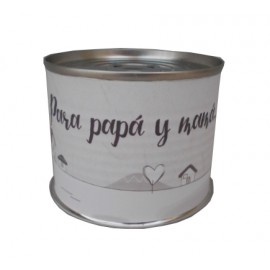 Puzzle con la frase "Para los mejores papá y mamá del mundo" en lata 2