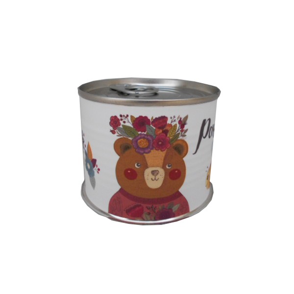 Puzzle Osa con la frase "Te Quiero Mamá" en lata