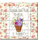 Puzzle con a frase "Plantar una flor es crear…El mañana" en lata