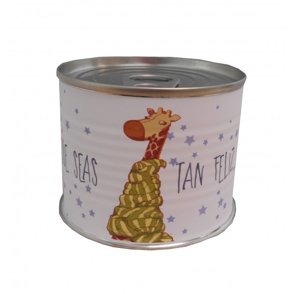 Puzzle con la frase "Que seas tan feliz que sepas si vives o sueñas" en lata