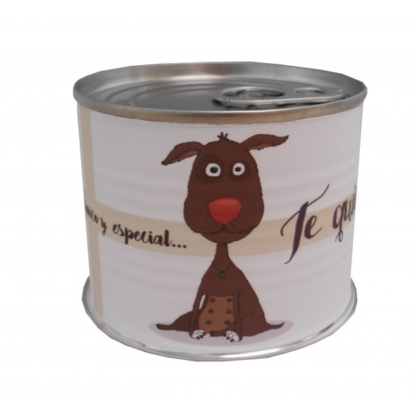 Puzzle con la frase "Porque eres único y especial…Te Quiero" en lata