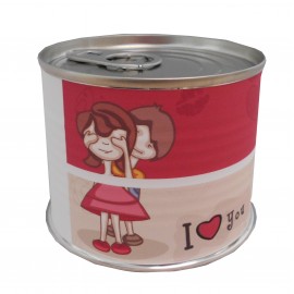 Puzzle con la frase " Y de pronto llega alguien...y te cambia la vida" en lata 2