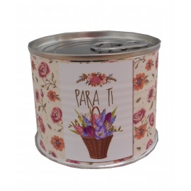 Puzzle con a frase "Plantar una flor es crear…El mañana" en lata 2