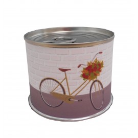 Puzzle bicicleta verde con la frase "Felicidades" en lata 2