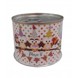 Puzzle con la frase "Felicidades" en lata 2